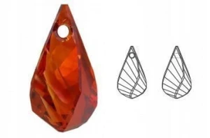 Kryształ austriacki 6020 HELIX Red Magma 30 mm
