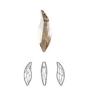 Kryształ austriacki 6904 30 mm Lily Golden Shadow