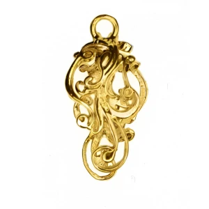 Zawieszka do biżuterii srebro 925 krawatka pozłacane