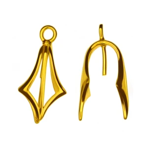 Zawieszka do biżuterii Ag srebro 925 krawatka pozałacane