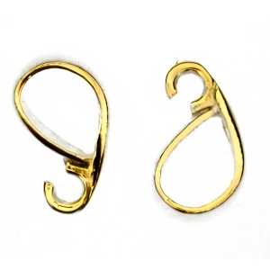 Zawieszka do biżuterii srebro 925 krawatka łezka duża pozłacana