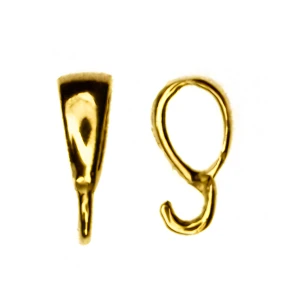 Zawieszka do biżuterii Ag 925 krawatka zaciskana mała pozłacane