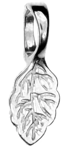 Zawieszka do biżuterii AG 925 krawatka liść