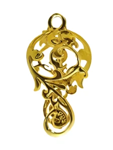 Zawieszka do biżuterii srebro 925 krawatka złocona