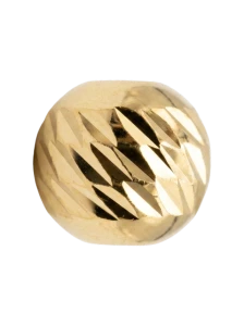 Diamond-cut silver bead fi 5 with two holes 1.2 mm (1)