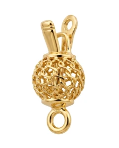 Gold-plated silver spring ring clasp Ag 925 AMTN 5 (1) (1) (1) (1) (1) (1) (1) (1) (1) (1) (1)