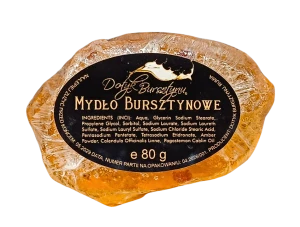 Mydełko bursztynowe bryłka bursztynu 80g