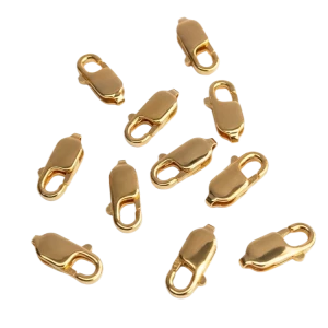 Clasp 13 mm gold-plated silver Ag 925 CHR13