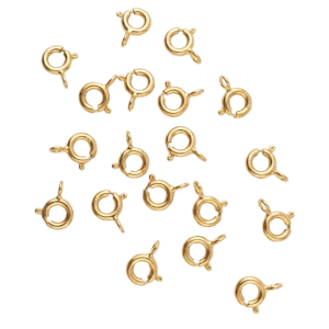 Gold-plated silver spring ring clasp Ag 925 AMTN 5.5