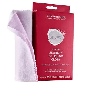 Connoisseurs silver cleaning cloth 28x35 cm double
