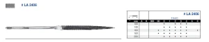 PILNIK "iglak" prosty płaski zbieżny LA-2406-160-3