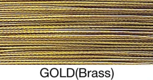 Japanese steel wire GOLD BRASS 0.50 mm