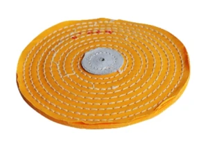 Polishing disc muslin yellow lens 6" 150 mm