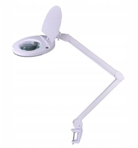 Lampa warsztatowa z lupą 5D Rebel 8W biała