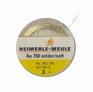 Soft gold solder 750 Au in coil 3g