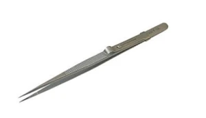 Pinceta prosta 160mm do diamentów z zaciskiem