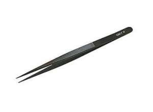 Pęseta prosta czarna 160mm do diamentów