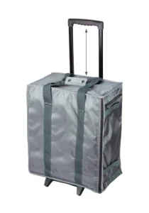 Bag for 17 Trays with Foam Inserts (grey) 91-5A on Wheels