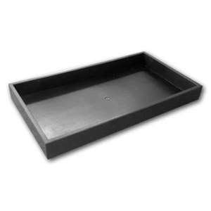 Black plastic tray for foam inserts 1-2P
