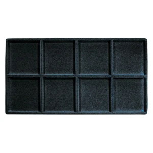 Wkład 8 przedziałowy czarny flokowany do palet plastikowych