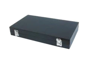 Paleta zamykana czarna z podwójnym zapięciem 83-2A