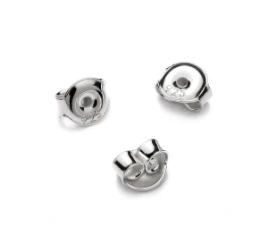 Zapięcia do kolczyka baranki średnie srebrne 925 AG