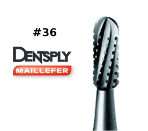 Frez cylinder skrętny nacinany 1,6mm Maillefer #36