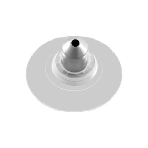 Rubber earring backs with silver plate