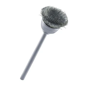 Steel cup brush on shank