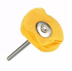 Yellow cloth brush on shank 22mm