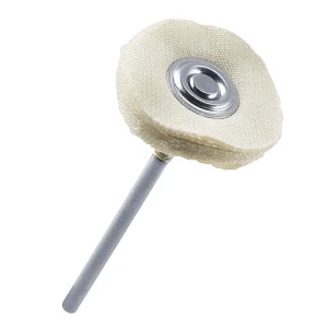 White cloth brush on shank 22mm