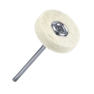 Felt disc brush on shank 22mm