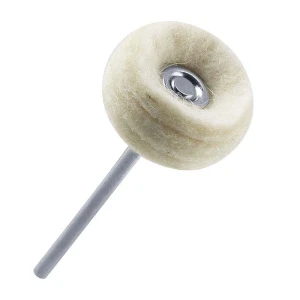 Felt soft disc brush on shank 22mm