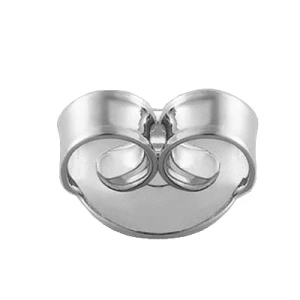 Earring post backs S03 white gold Au 585