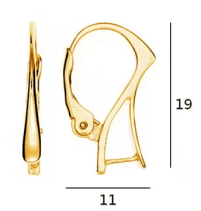 Gold English clasp KZ2 Au 585