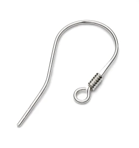 Earring clasp silver Ag with spring