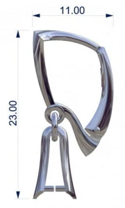 English clasp silver Ag 17/ZA