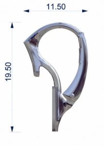 English clasp silver Ag 14/ZA