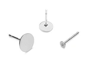 Silver stud Ag with flat plate 8 mm
