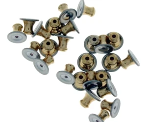 Zapięcia zatyczki do koczyków baranki BALLOU mosiężne 126032