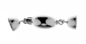 Silver clasp for coral