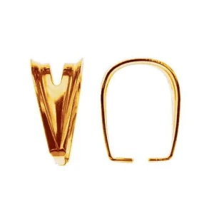 Gold-plated silver bail