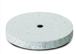 White rubber wheel disc 22mm