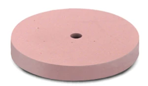 Pink rubber wheel disc 22mm