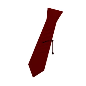 Burgundy tie display for tie clips
