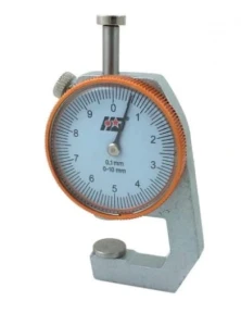 Grubościomierz zegarowy do kamieni 0-10mm/0.1mm