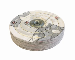 Polishing disc cotton 150x25mm with fitting