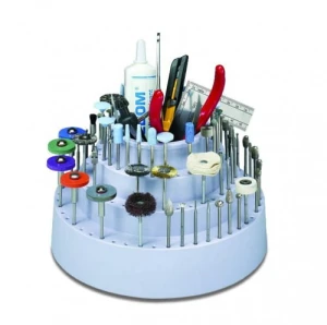 Obrotowy stojak plastikowy na frezy i wiertła