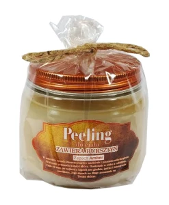 Body peeling contains amber scent Amber
