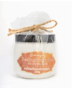 Peeling mousse for body washing - amber, peat